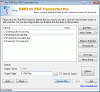   DWG to PDF Converter Pro Any