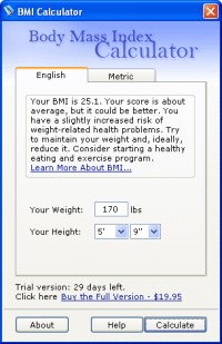   Body Mass Index Calculator