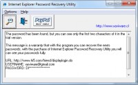 Скачать бесплатно Internet Explorer Password Recovery Utility
