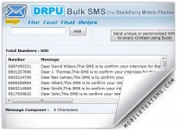   Blackberry Mobile Text SMS