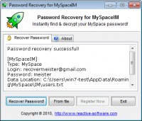   Password Recovery for MySpaceIM