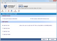   Split Outlook PST File