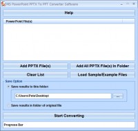 Скачать бесплатно MS PowerPoint PPTX To PPT Converter Software