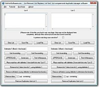   Buy List manager Remove, List Replace, List Sort, List compare and duplicate list manager software Software