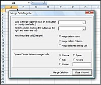   Buy Excel Merge Cells to merge join and combine two or more cells in excel with dividers Software