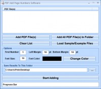   PDF Add Page Numbers Software