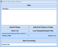   AVI File Size Reduce Software