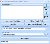   MS PowerPoint Save Slides As Images Software