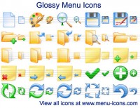  Glossy Menu Icons