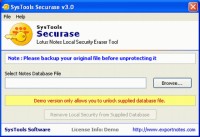  Remove NSF Local Database Security