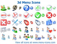   3d Menu Icons