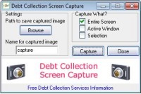   Debt Collection Screen Capture