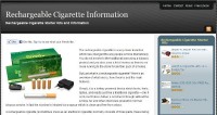   Rechargeable Cigarette Information Ebook