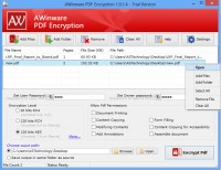   Protect pdf file with password
