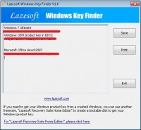   Lazesoft Windows Key Finder
