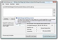   Get MS Word Mail Merge Split Software to divide Mail Merged Documents Software