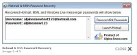  Hotmail & Msn Password Rrecovery