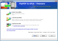   Flip PDF to ePUB - Freeware