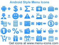   Android Style Menu Icons