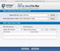   CSV to vCard in Mac Conversion