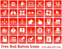   Free Red Button Icons