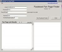   Facebook Fan Page Finder