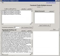   Facebook Wall Posting - Multiple Accts