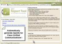   Report Tool for Cisco Unified Comms