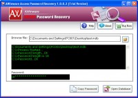   AWinware MDB file Password Recovery