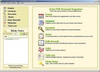   Aries PIM Personal Organizer Software