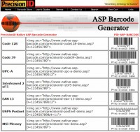   Native ASP Barcode Generator