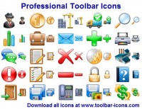   Professional Toolbar Icon Set