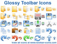   Glossy Toolbar Icon Set
