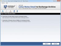   Migrate NSF Emails into Exchange Archive