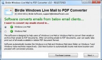   Windows Live Mail Message to PDF
