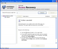   Restore Deleted Access File