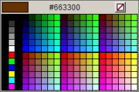   Javascript color picker