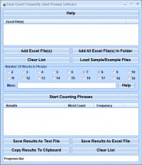   Excel Count Frequently Used Phrases Software