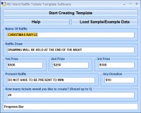   MS Word Raffle Tickets Template Software