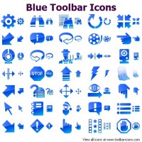   Blue Toolbar Icons for Bada