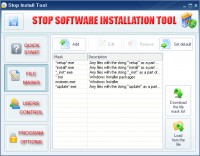   Stop Software Installation Tool