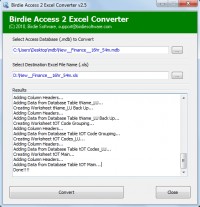   View Access in Excel