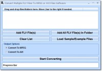   Convert Multiple FLV Files To MPEG or AVI Files Software
