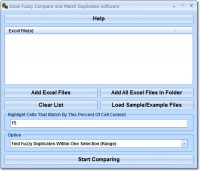   Excel Fuzzy Compare and Match Duplicates Software