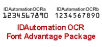   IDAutomation OCR Font Advantage Package