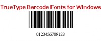   TrueType Barcode Fonts for Windows