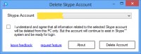   Delete Skype Account