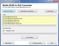   Exporting XLSX to XLS
