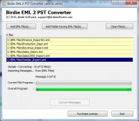   Conversion of EML to PST