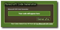   Minecraft Gift Code Generator